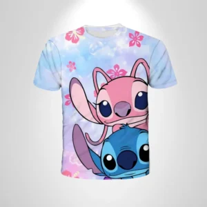 T Shirt Children Kids Stitch Cute Manga
